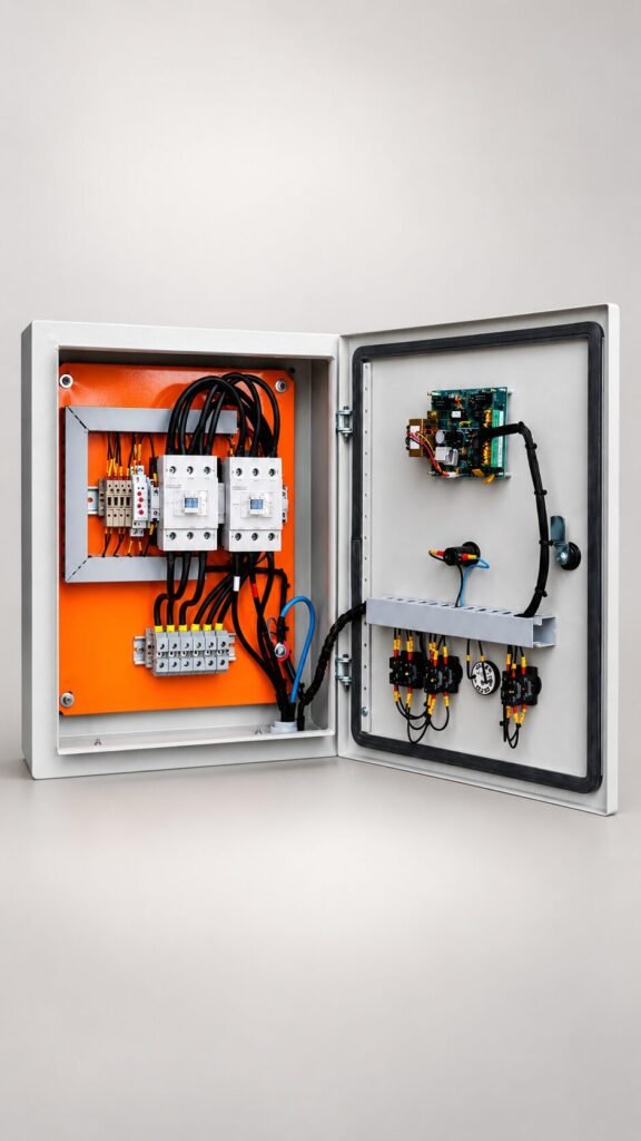 Painel eletrico de automacao e controle do sistema de exaustao predial