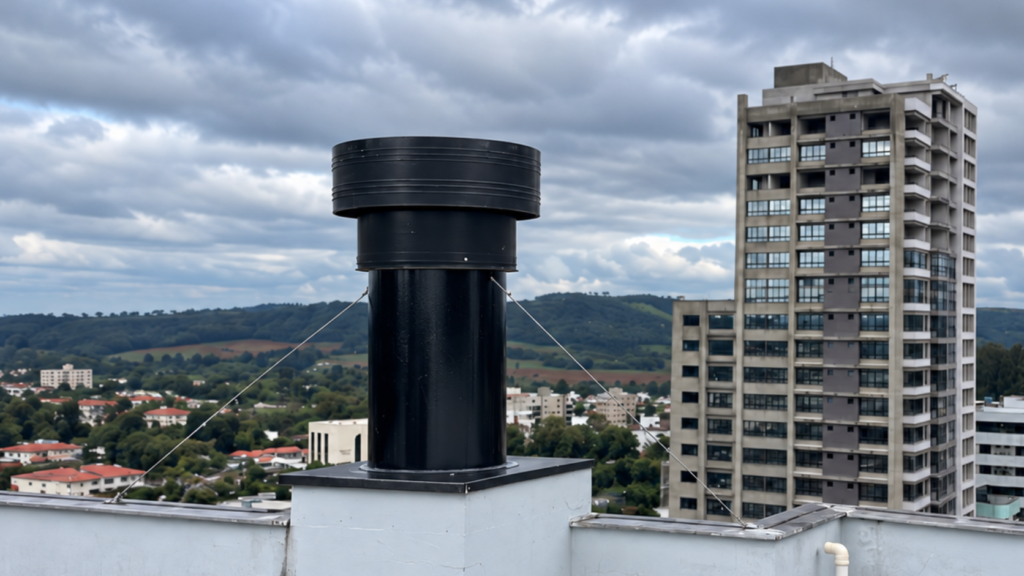 Edifício Monterrey, Marau - RS: exaustão, dutos abafadores, automação, instalação